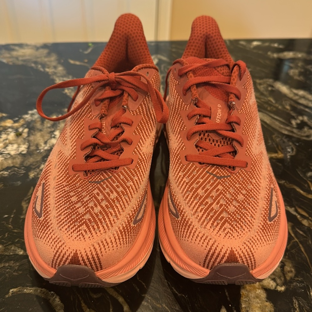 Hoka Women's Athletic Shoes in Coral and Pink - Picture 4 of 9
